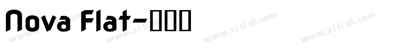 Nova Flat字体转换